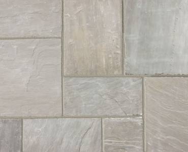 Indian sandstone patio