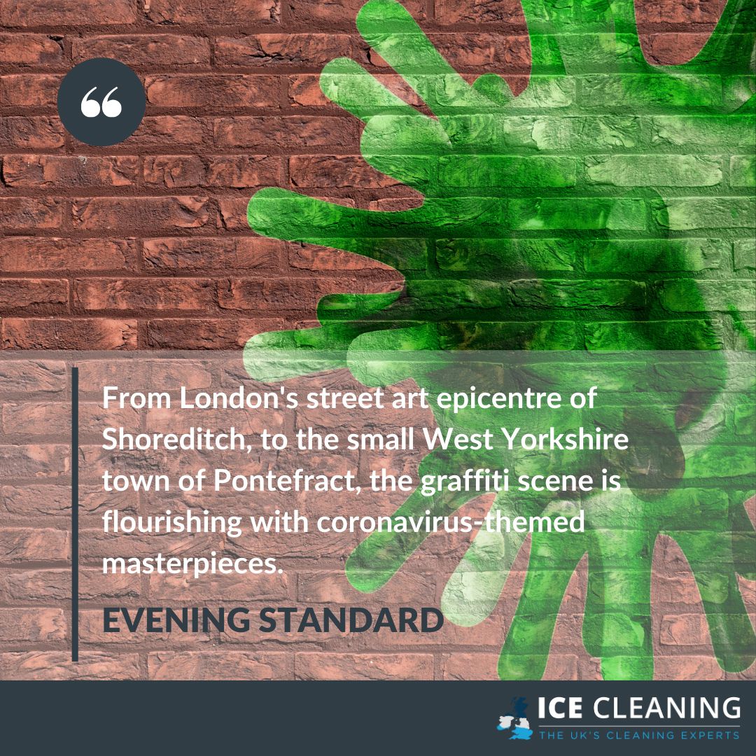 From London's street art epicentre of Shoreditch, to the small West Yorkshire town of Pntefract, the graffiti scene is flouroshing with coronavirus-themed masterpieces. - Evening Standard