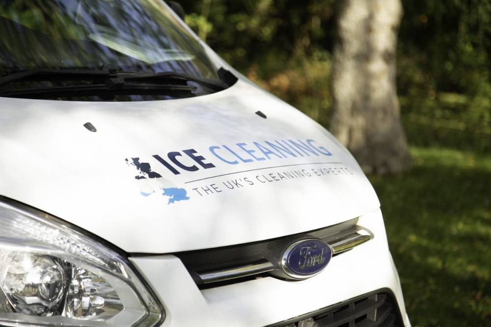 Image of ICE Cleaning van