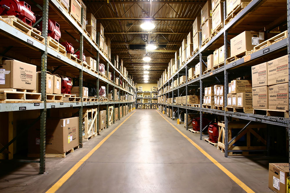 Clean warehouse storage
