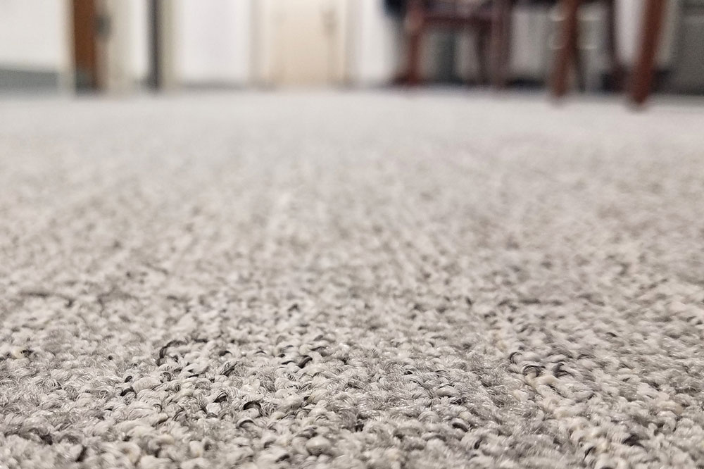 A clean carpet in a house