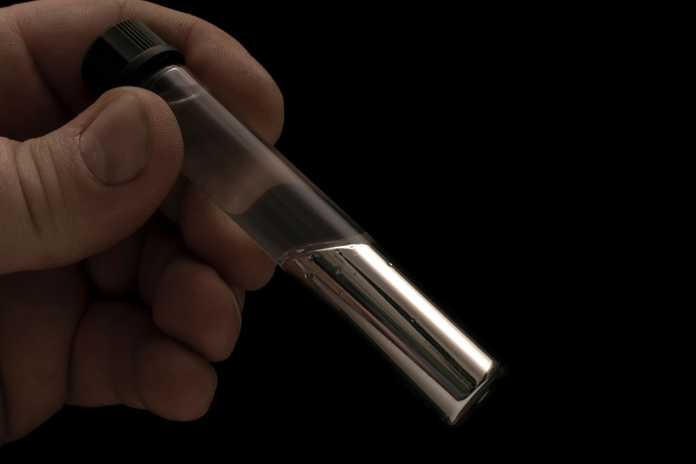 Mercury in a vial