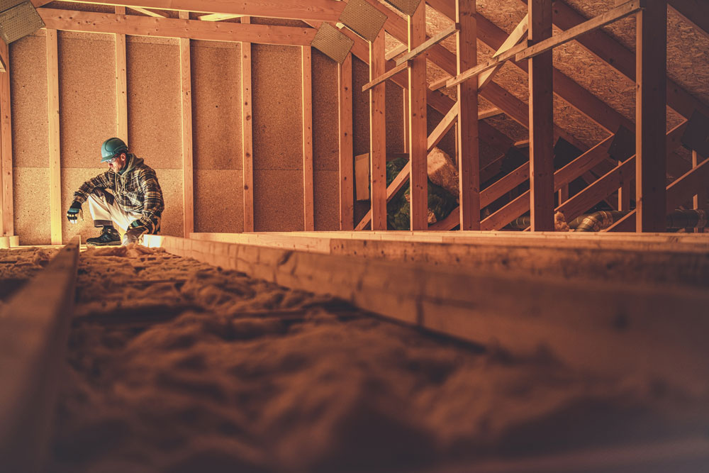 Someone working in a loft