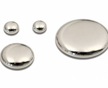 Mercury beads on a white background