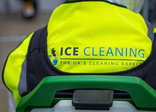 Technicians wearing fully-branded uniforms for easy identification
